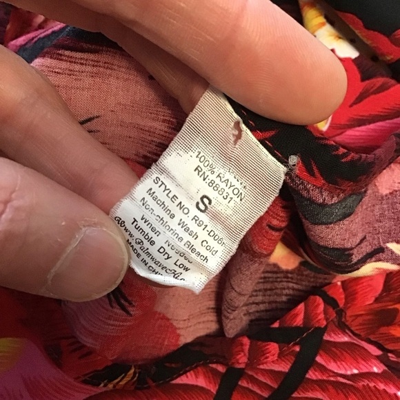 Y2K Palmwave Hawaiian swim coverup - Picture 2 of 9